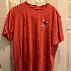 Vineyard Vines Men's Large Salmon Lacrosse T-Shirt